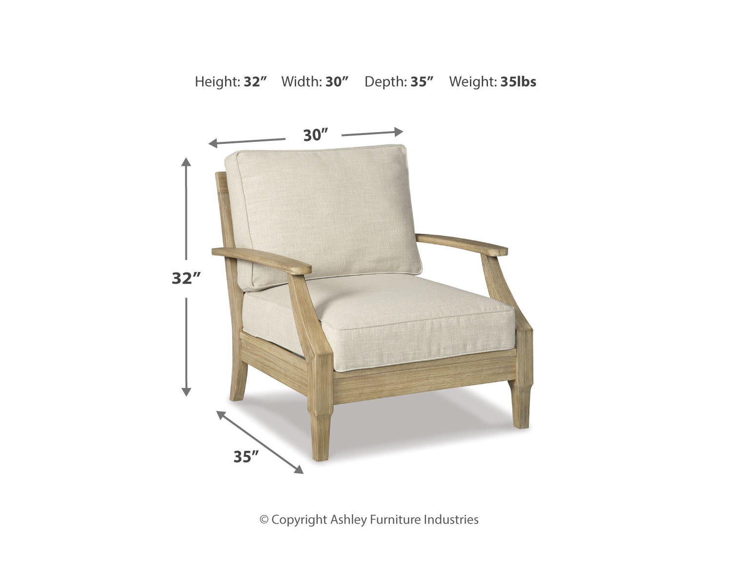 Clare View Outdoor Loveseat and 4 Lounge Chairs