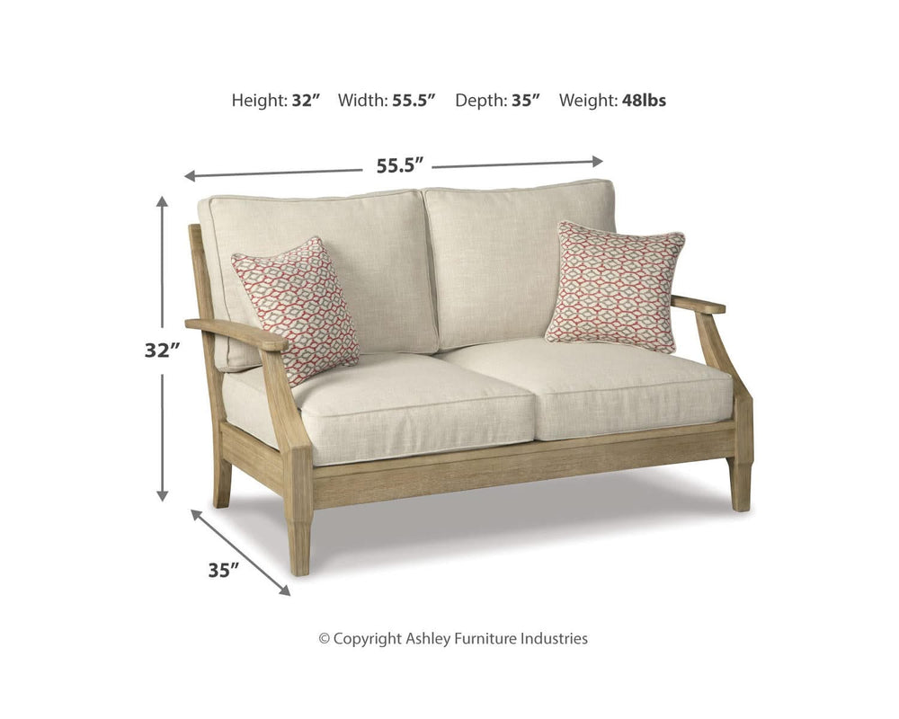 Clare View Outdoor Loveseat and 4 Lounge Chairs