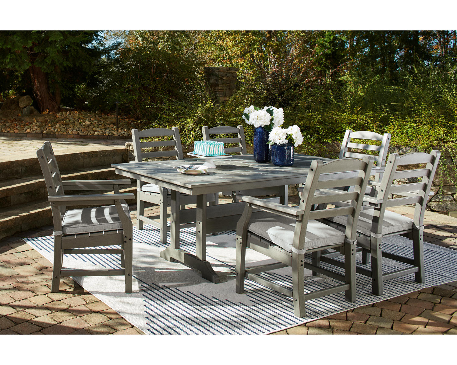 Visola Outdoor Dining Table with 6 Chairs