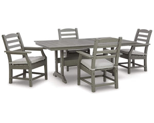 Mesa de comedor de exterior Visola con 4 sillas