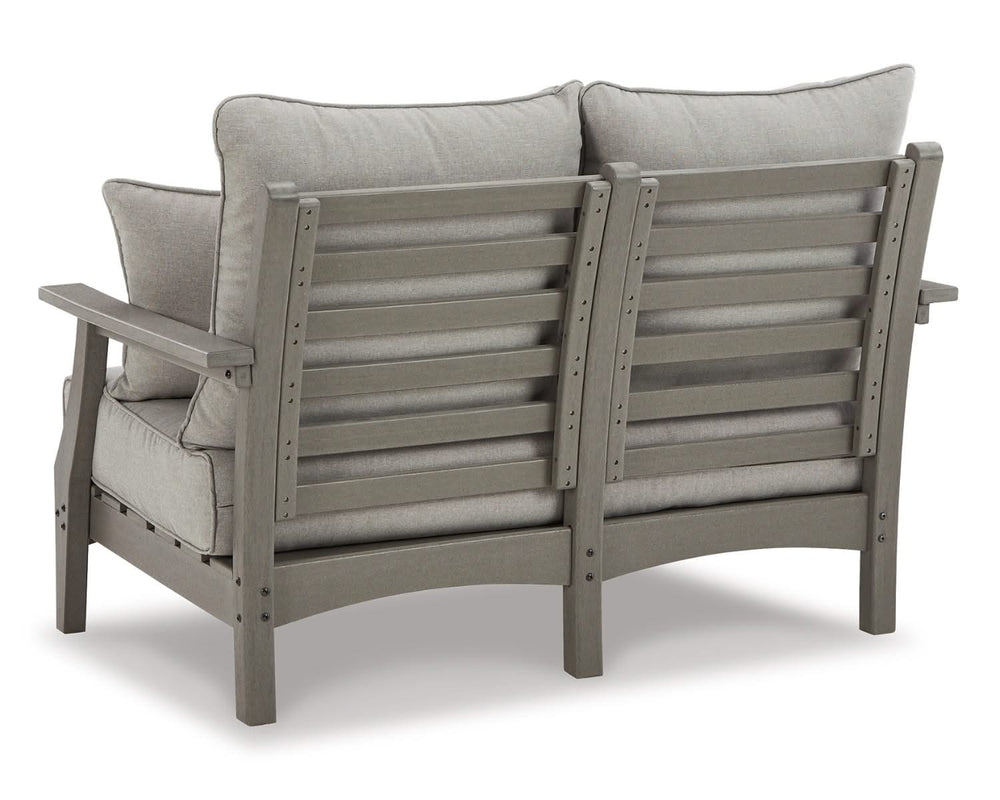Loveseat de exterior Visola, 2 sillones y mesa de centro