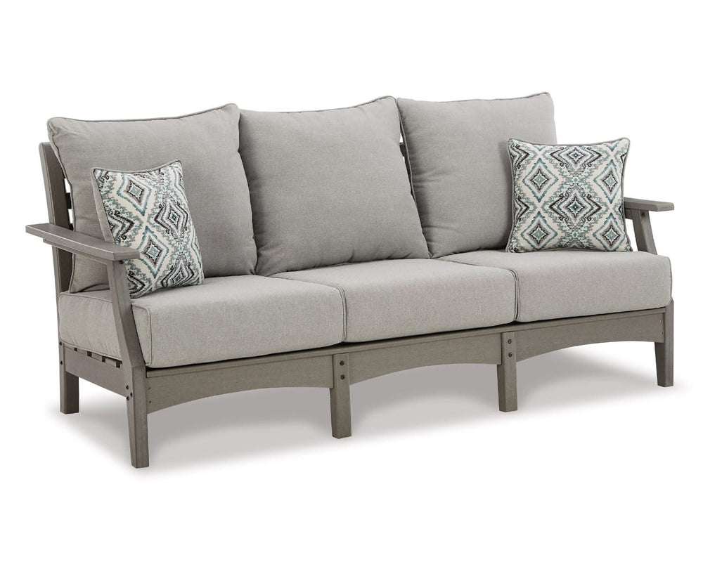 Sofá de exterior Visola, 2 sillones y mesa de centro