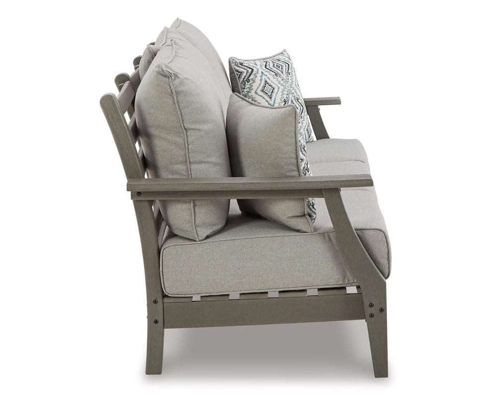 Sofá de exterior Visola, 2 sillones y mesa de centro