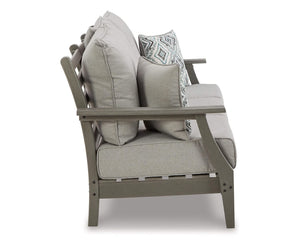 Sofá de exterior Visola, 2 sillones y mesa de centro