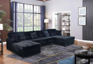 Chaise seccional doble elegante