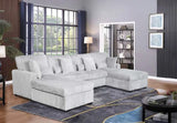 Chaise seccional doble elegante