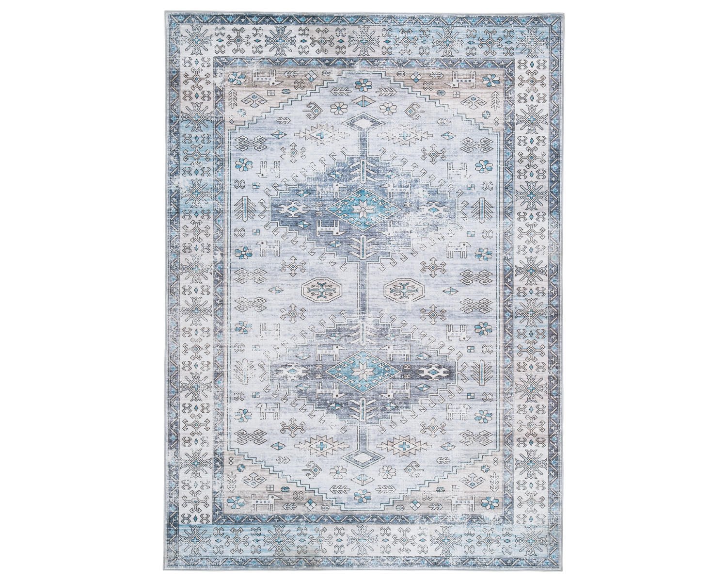 Hebruns 5' x 7' Washable Rug