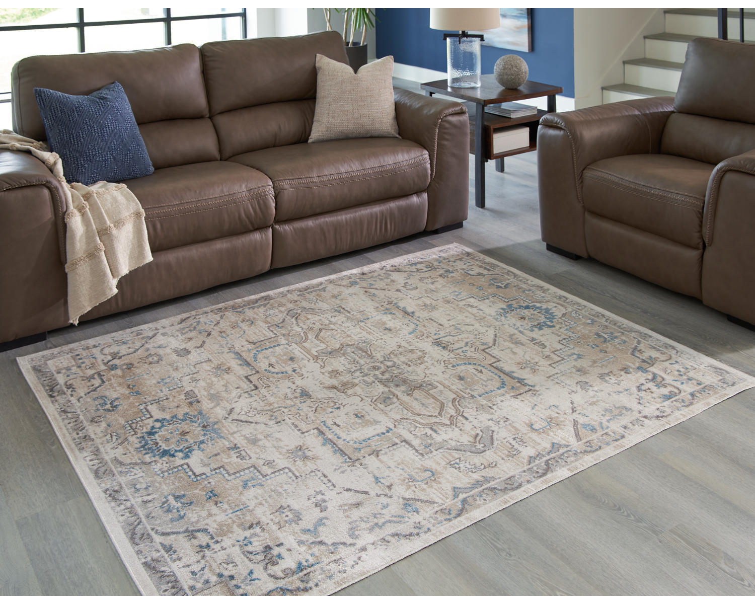 Barkham 5'3" x 7' Washable Rug