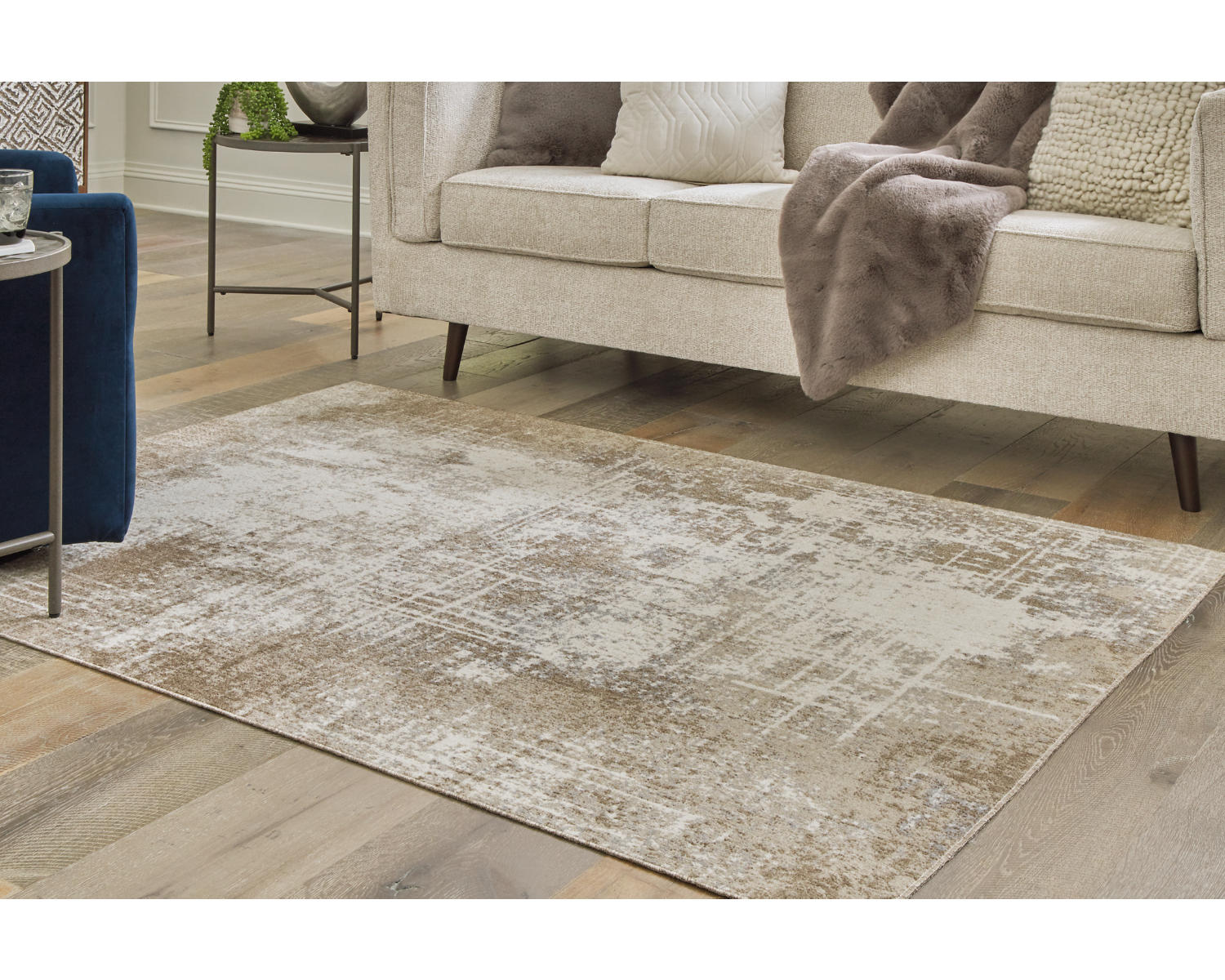 Grifflain 5'1" x 7' Washable Rug