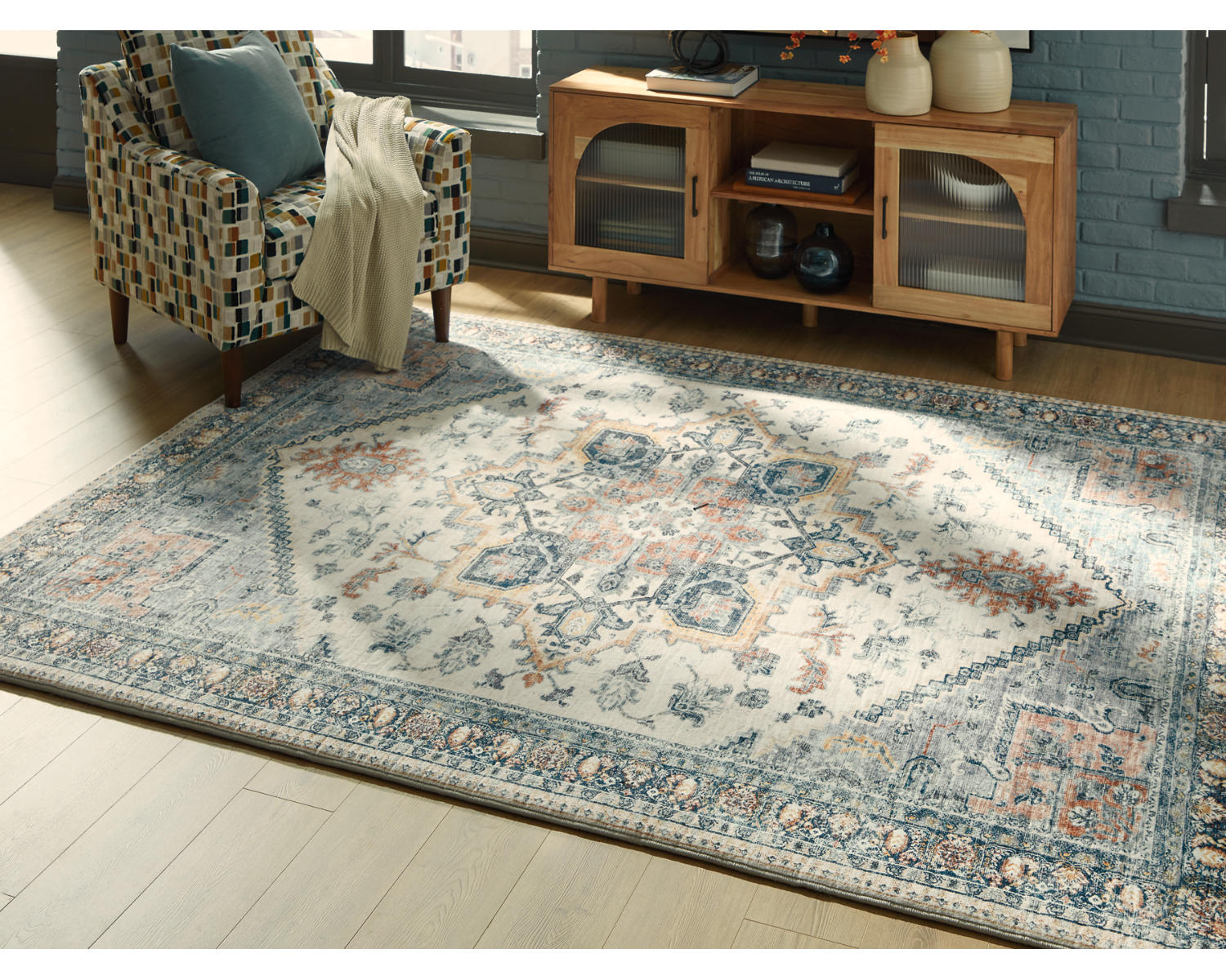Wallney 7'6" x 9'6" Area Rug