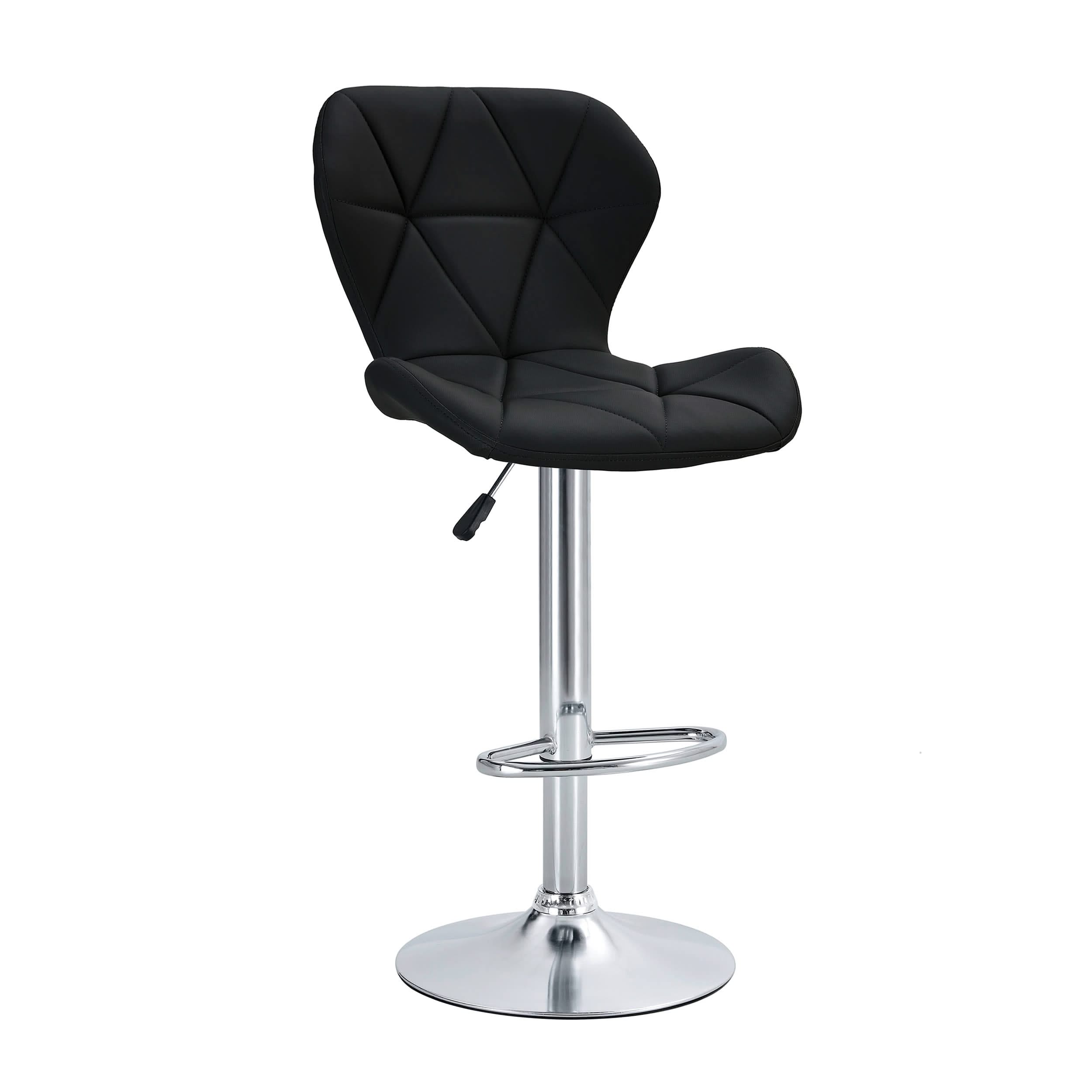 Luxe Swivel Elegance Set of Two Stools // Black