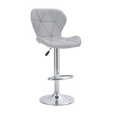 Luxe Swivel Elegance Set of Two Stools // Gray