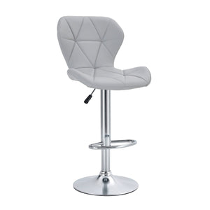Luxe Swivel Elegance Set of Two Stools // Gray