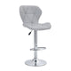 Luxe Swivel Elegance Set of Two Stools // Gray