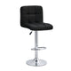 Mirage Chrome Couture Counter Set of Two Stools // Black