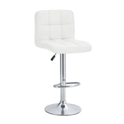 Mirage Chrome Couture Counter Set of Two Stools // White