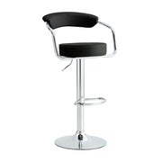 Radiance Rise Chrome BarSet of Two Stools // Black