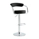 Radiance Rise Chrome BarSet of Two Stools // Black