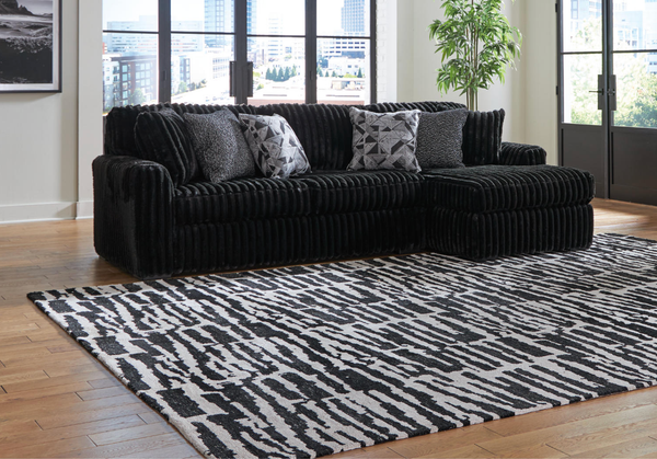 Sofá seccional de dos piezas con chaise longue Midnight-Madness