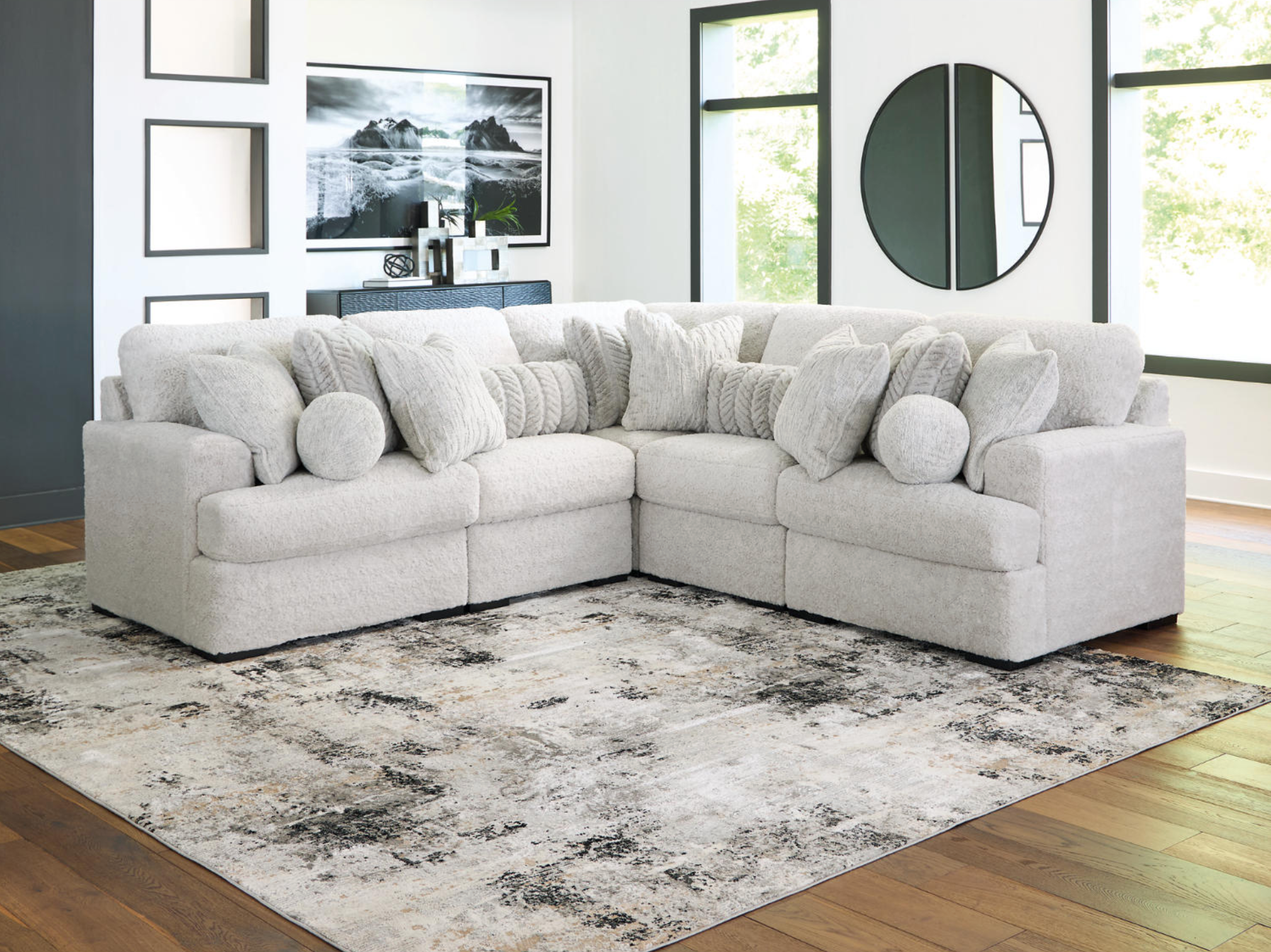 Cuddle Plush 5-Piece Sectional