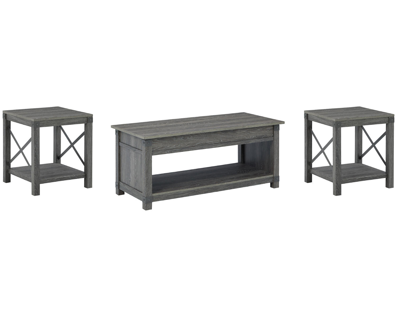 Freedan Coffee Table and 2 End Tables