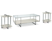 Bodalli Coffee Table and 2 Chairside End Tables