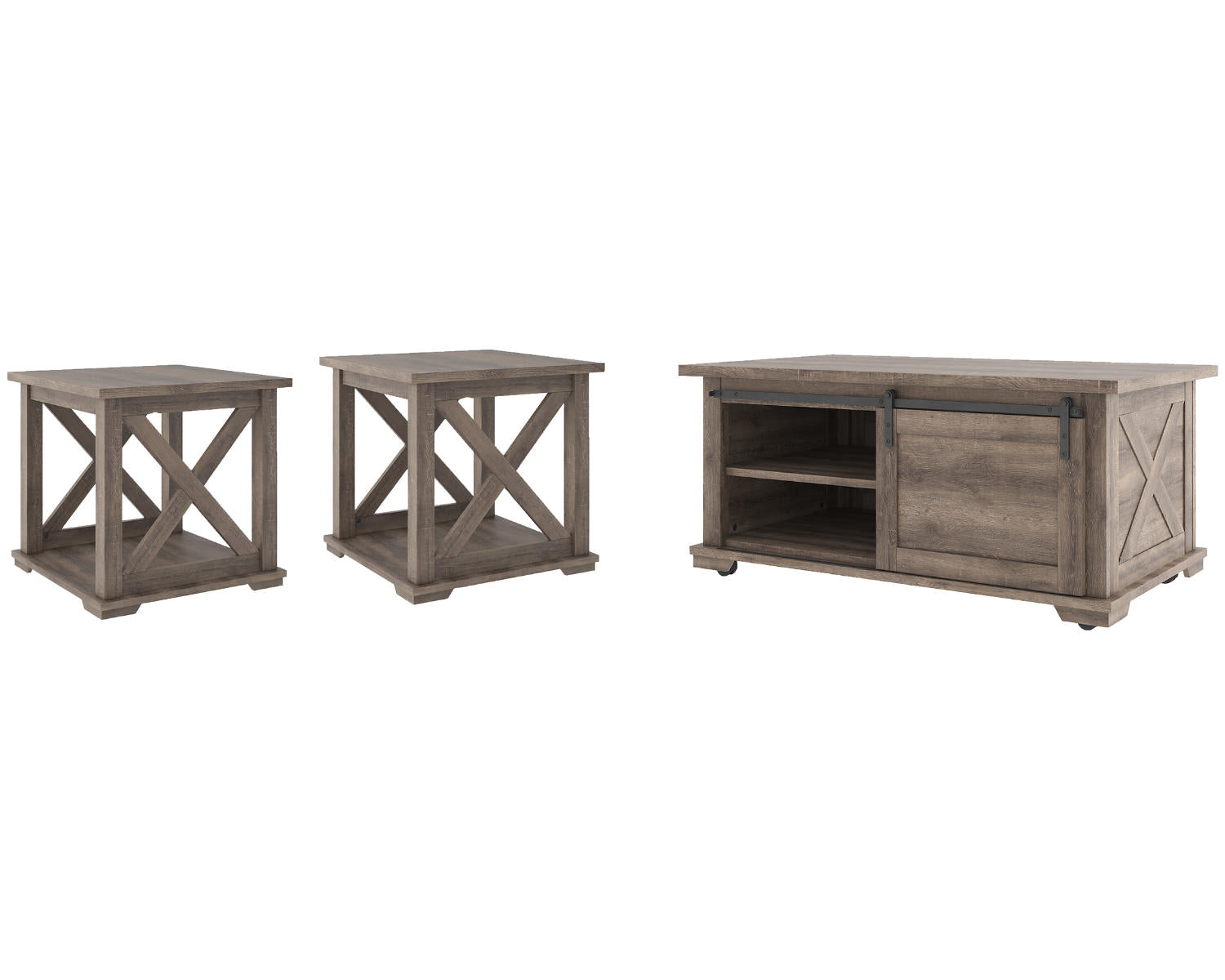 Arlenbry Coffee Table and 2 End Tables