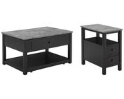 Ezmonei Coffee Table and Chairside End Table