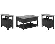 Ezmonei Coffee Table and 2 Chairside End Tables