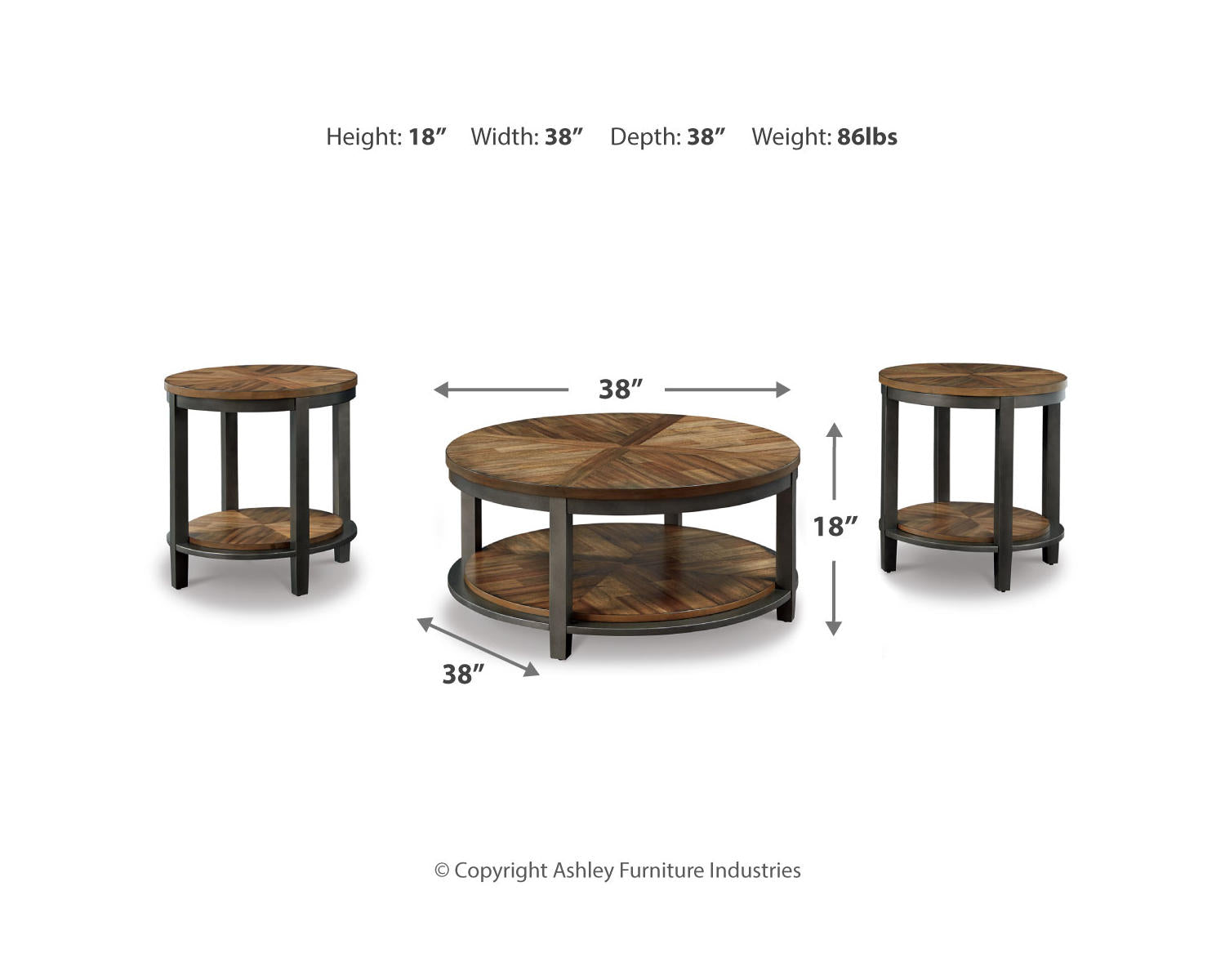 Roybeck Table (Set of 3)