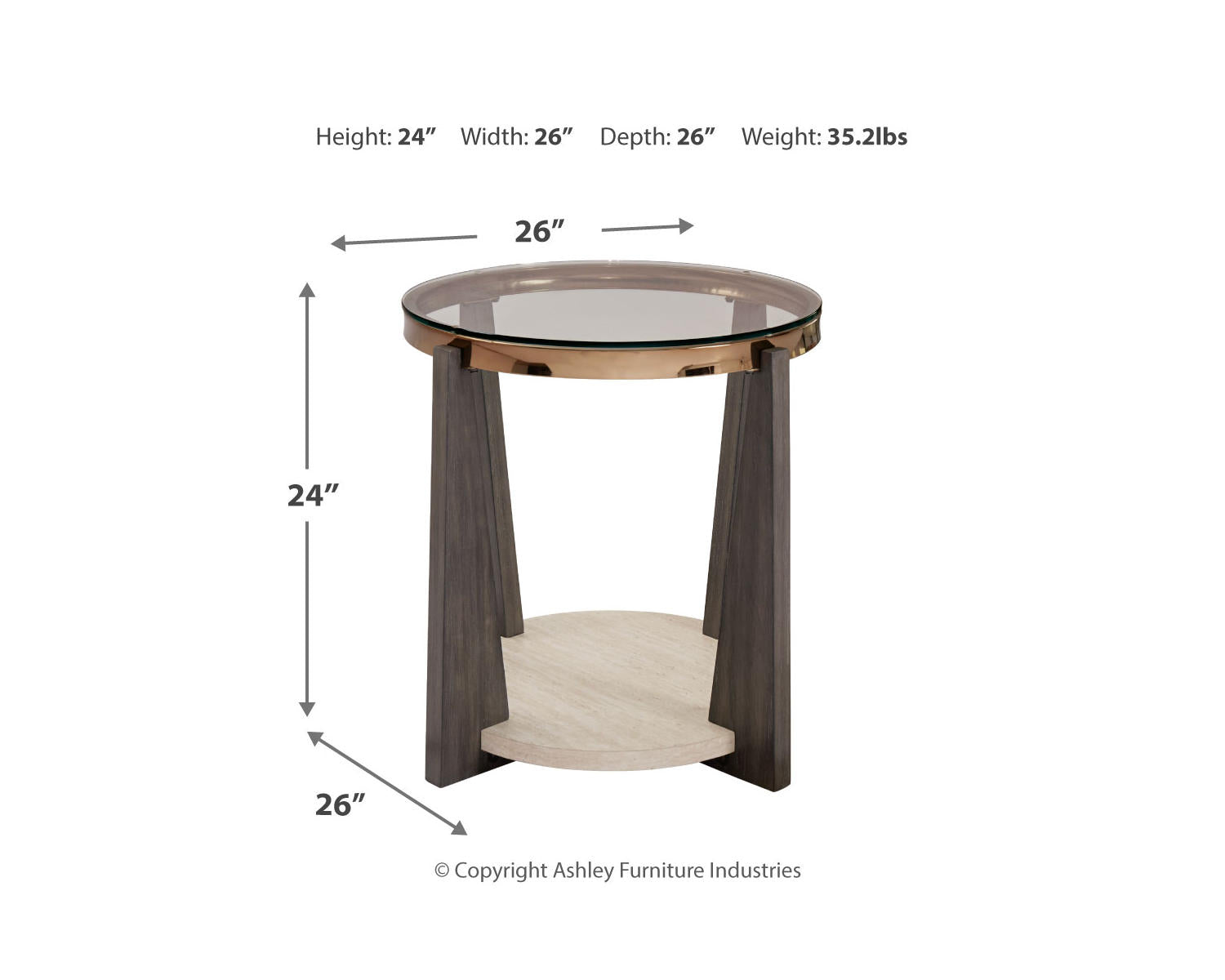 Frazwa Coffee Table and 2 End Tables