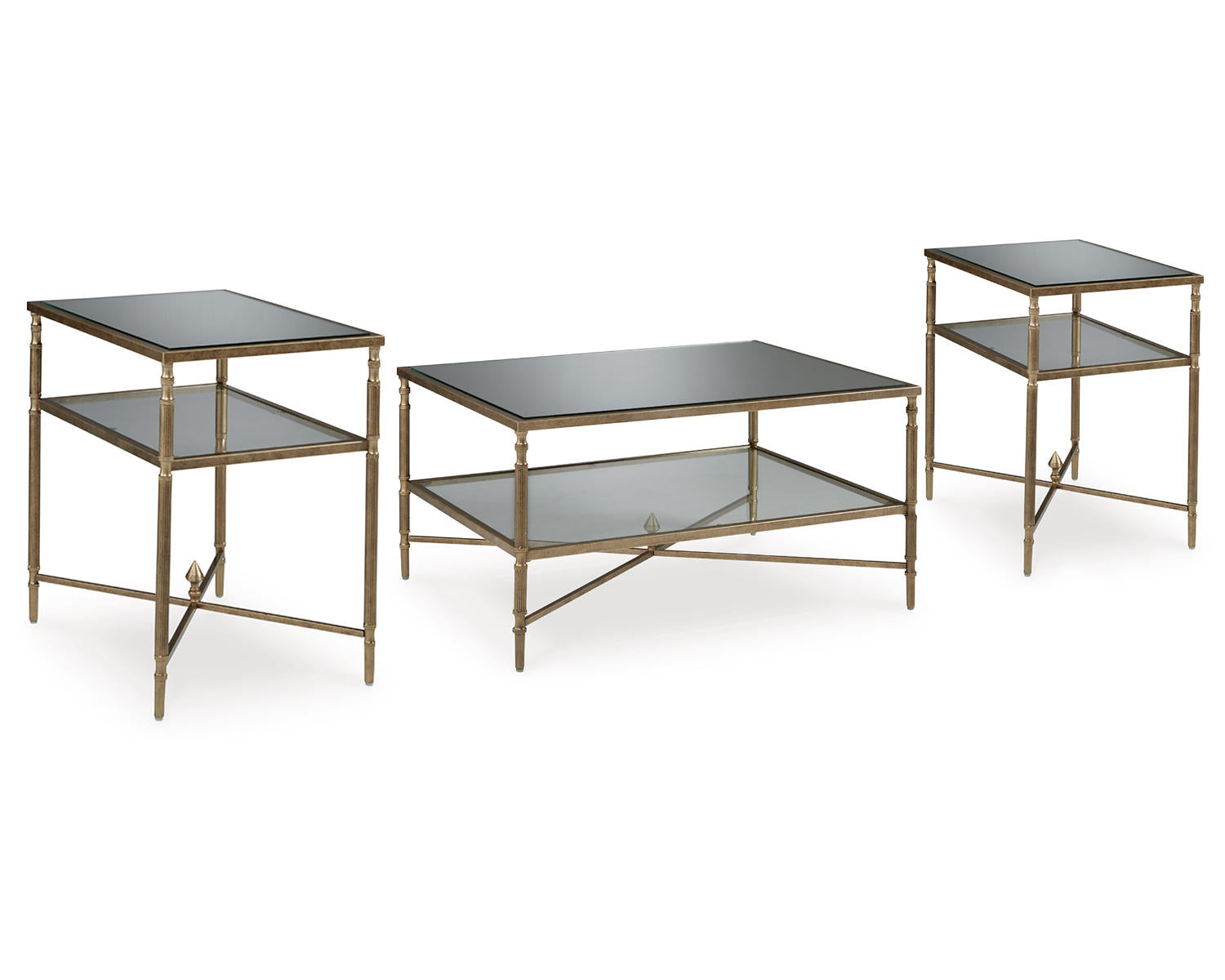 Cloverty Coffee Table and 2 End Tables