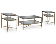 Cloverty Coffee Table and 2 End Tables