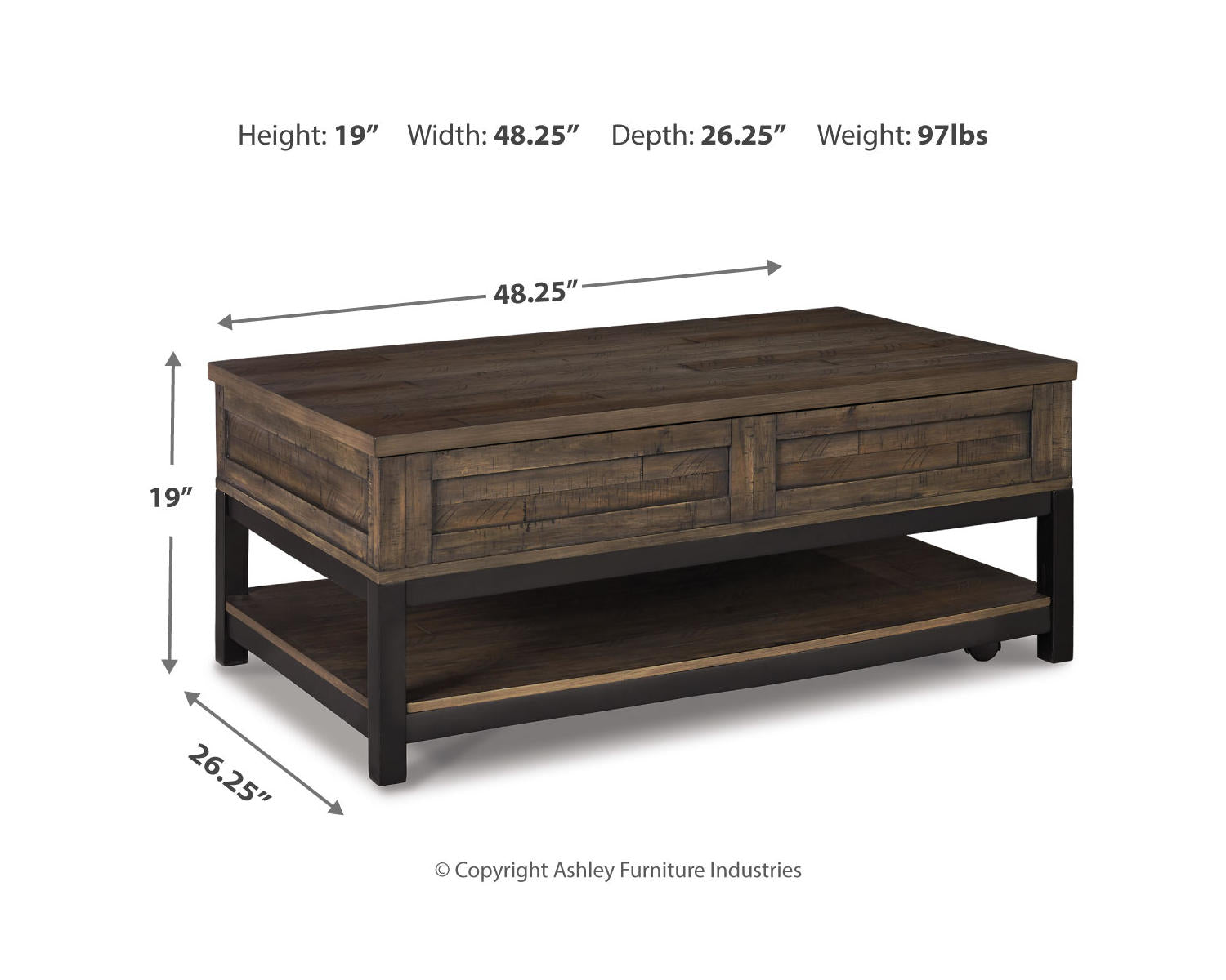 Johurst Lift-top Coffee Table and 2 End Tables