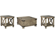 Aldwin Coffee Table and 2 End Tables