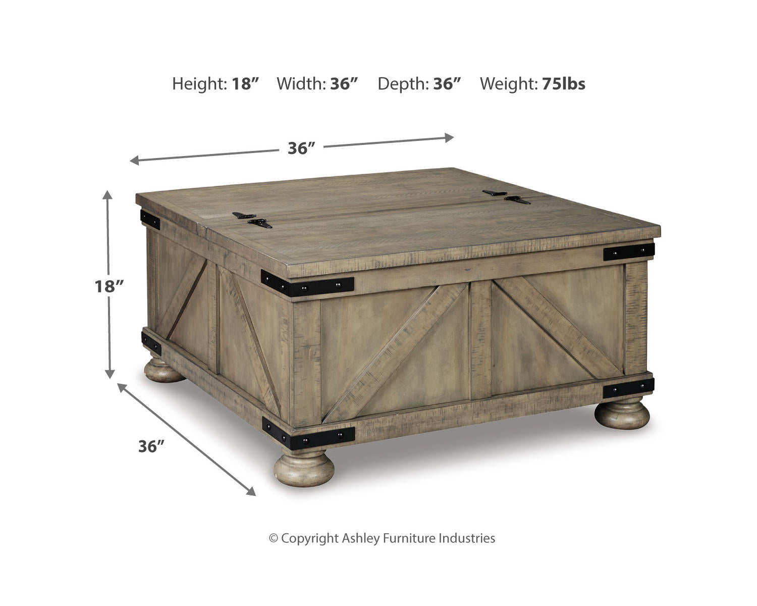 Aldwin Coffee Table With Storage