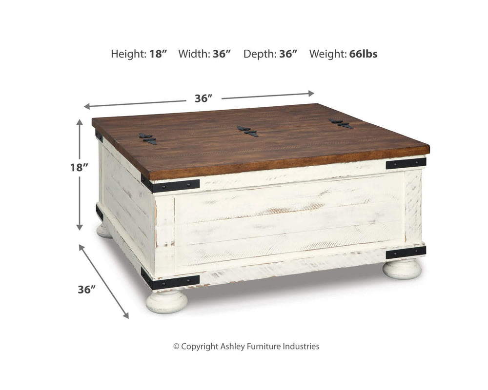 Wystfield Coffee Table and 2 Chairside End Tables