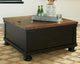 Mesa de centro Valebeck con tapa elevable