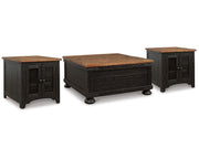 Valebeck Coffee Table and 2 End Tables