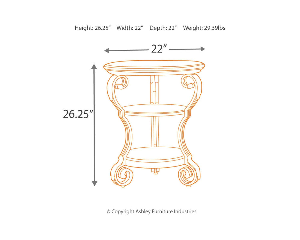 Nestor Chairside End Table