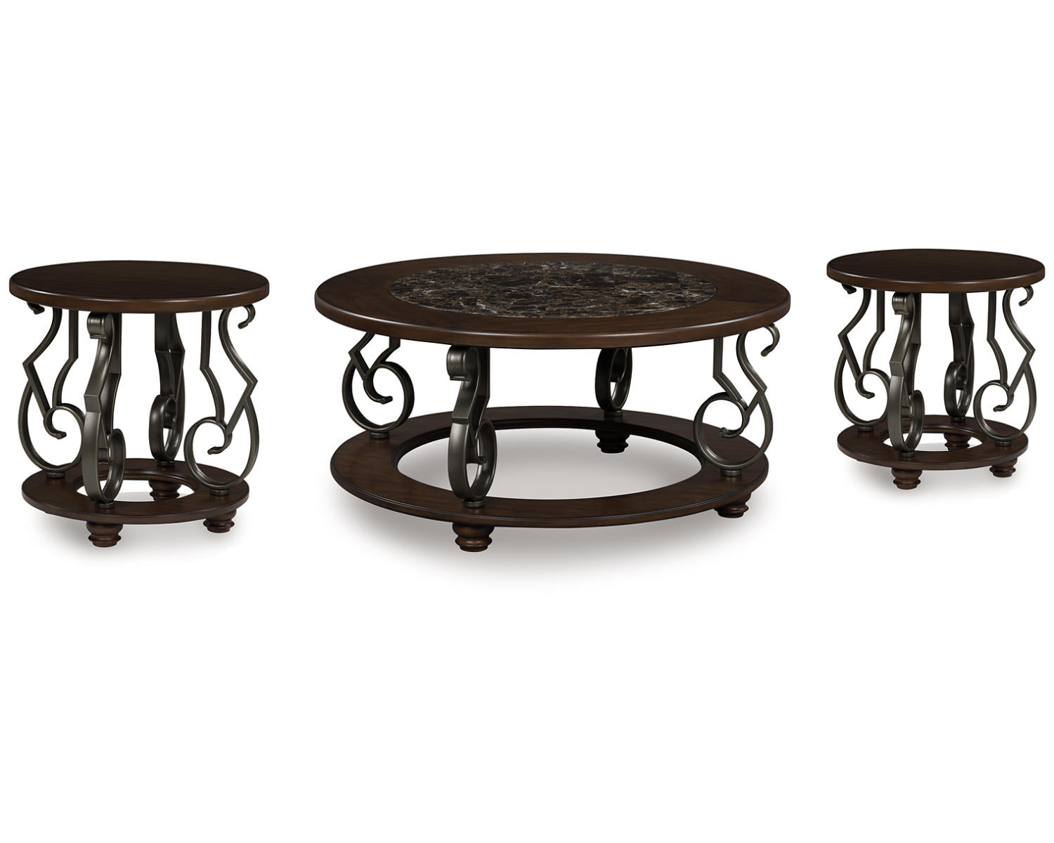 Frallyn Coffee Table and 2 Ends