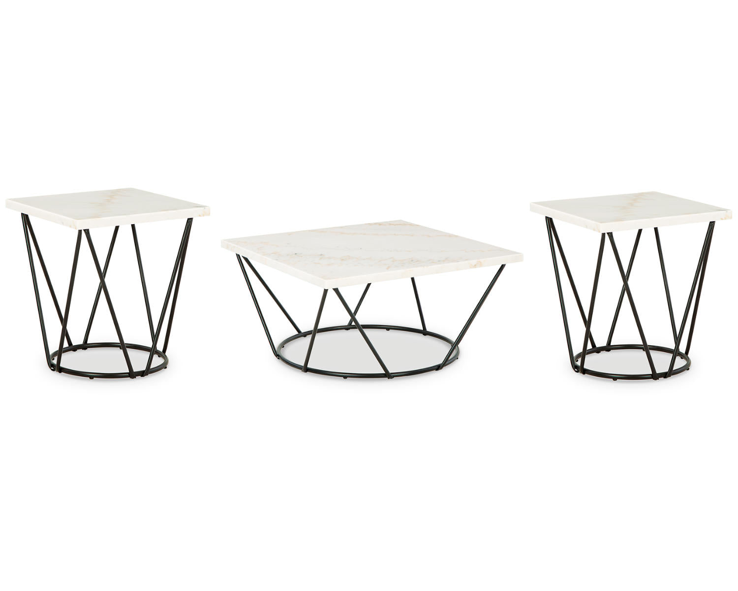 Vancent Coffee Table and 2 End Tables