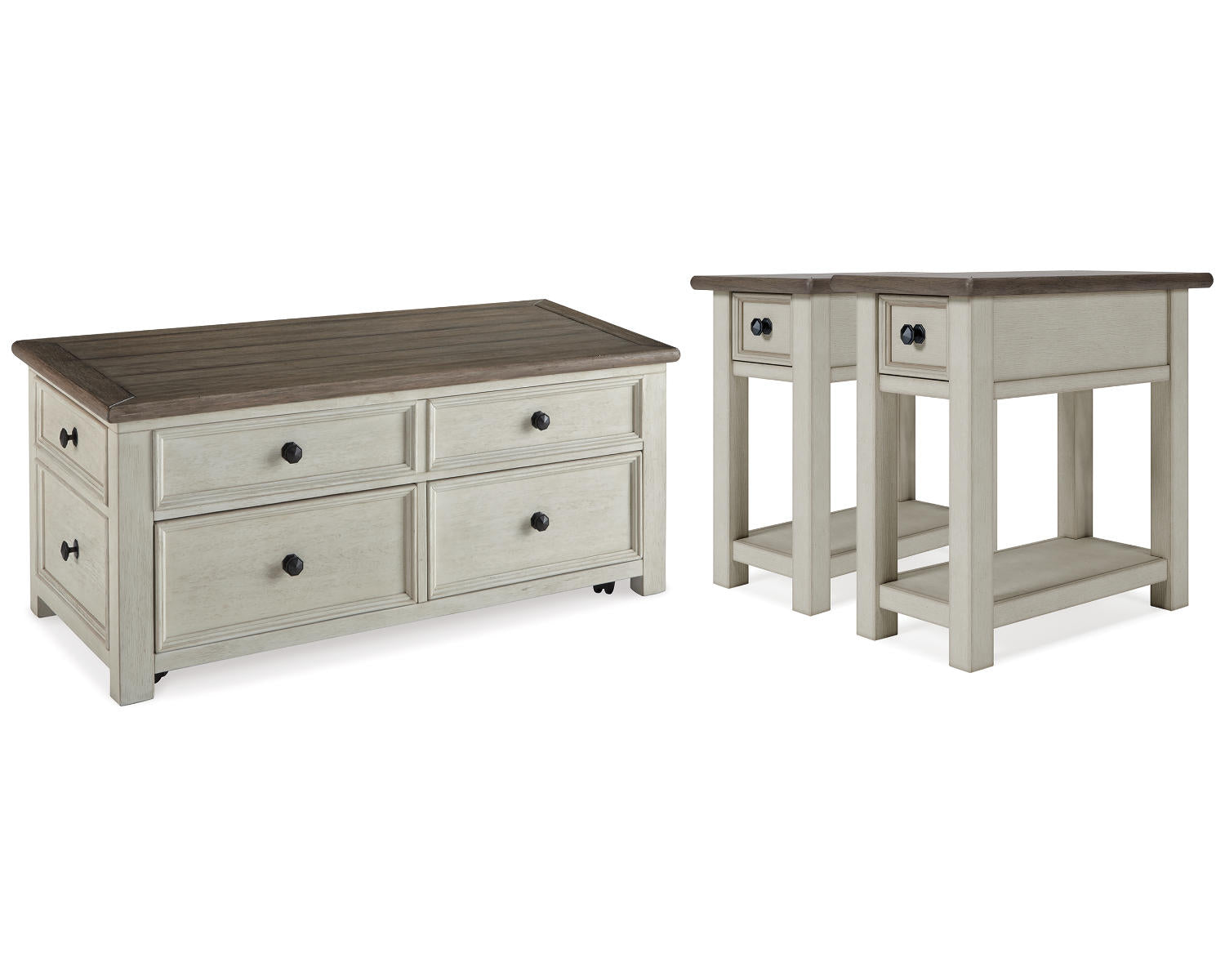 Bolanburg Coffee Table and 2 End Tables