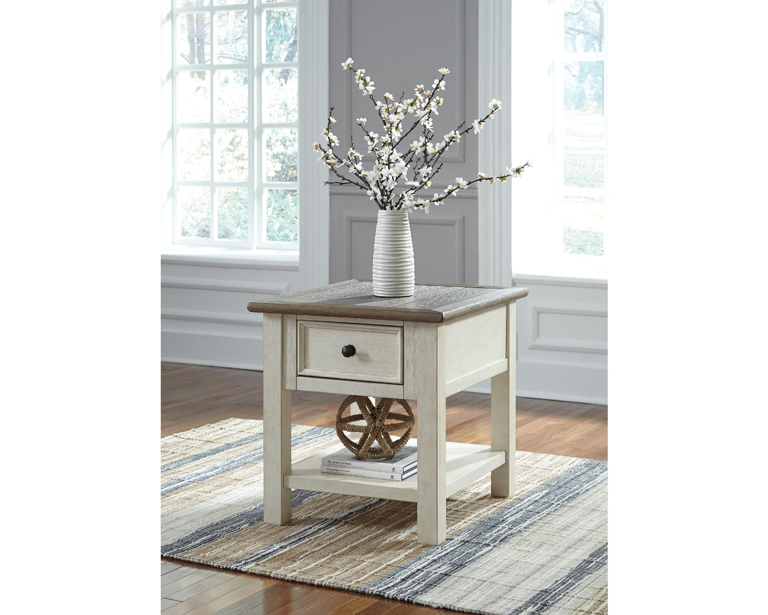 Bolanburg Coffee Table with End Table and Chairside End Table