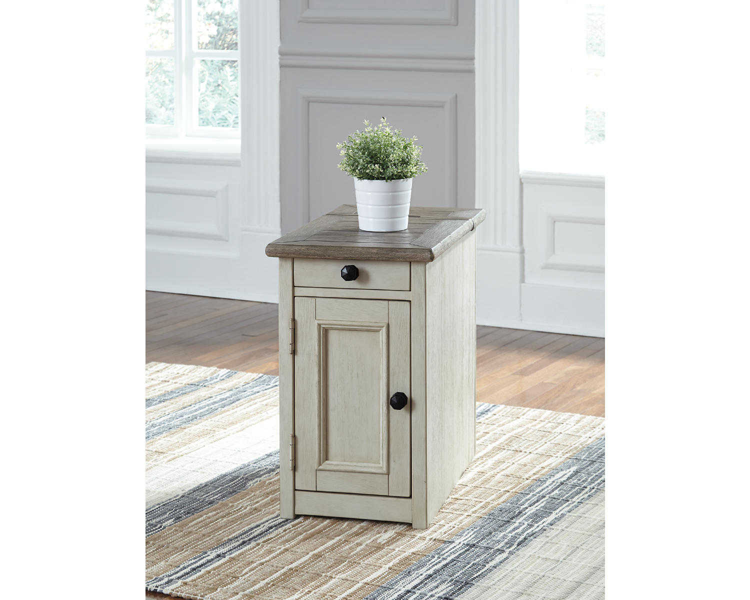 Bolanburg Coffee Table and 2 Chairside End Tables with Console