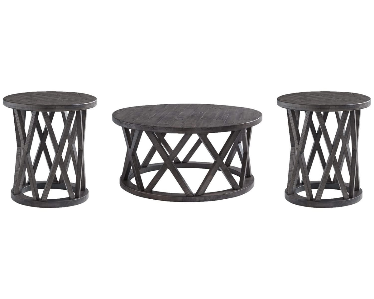 Sharzane Coffee Table and 2 End Tables