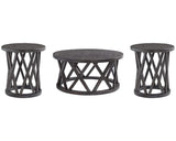 Sharzane Coffee Table and 2 End Tables