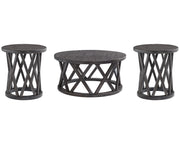 Sharzane Coffee Table and 2 End Tables