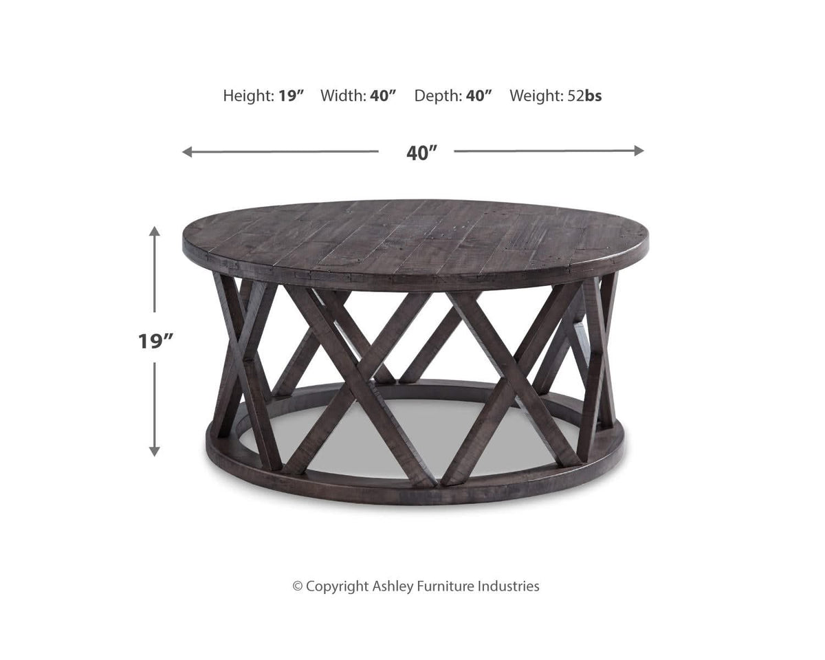 Sharzane Coffee Table and 2 End Tables