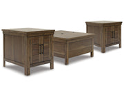 Moriville Lift-top Coffee Table and 2 End Tables